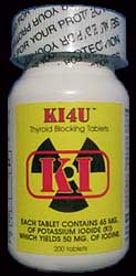 Potassium Iodide Radiation Protection FAQ & iodine pills sources.